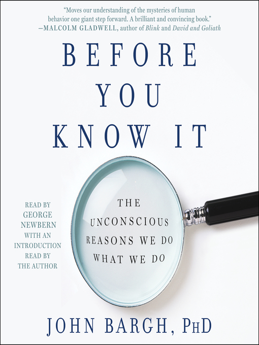 Title details for Before You Know It by John Bargh - Available